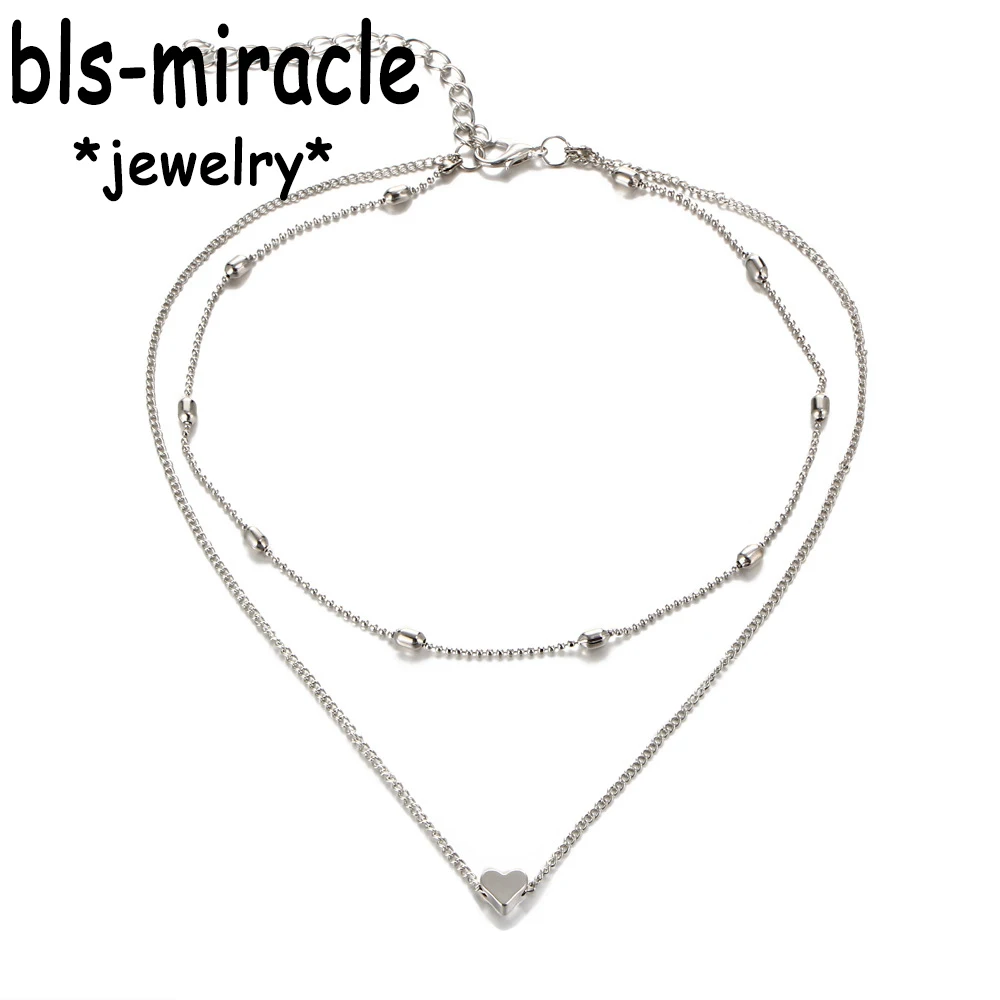 Bls miracle богемный сплав чокер в форме сердца ожерелья новая мода Очаровательное