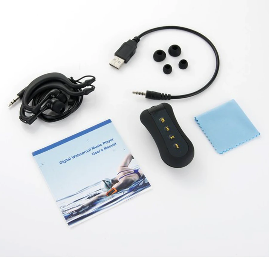 Новейшая модель 8 ГБ Дайвинг Водонепроницаемый плавательный MP3 плеер IPX68