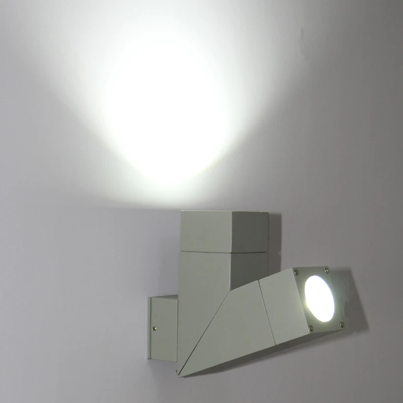 Koop IP65 Waterdichte Verstelbare GU10 Base Outdoor Cube Bolder Wandlamp 10W