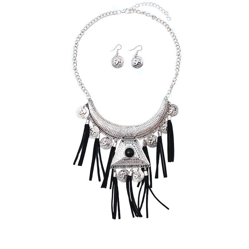 VIVILADY модные эффектные Новые Ювелирные наборы с кисточками для женщин Bijoux Maxi Boho