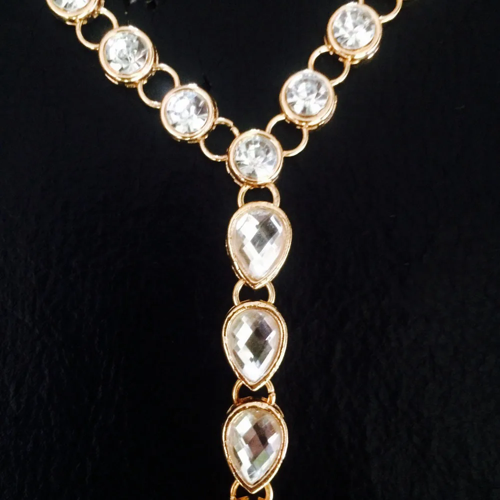 Ручная цепочка Ювелирные изделия Стразы браслет Бохо ювелирные Boho ручная