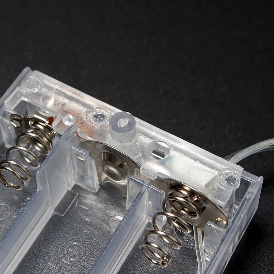 

Wholesale 100PCS/lot Transparent 3xAA 4.5V Battery Holder Case With NO/Off Switch Wire For AA Rechargeable Battery