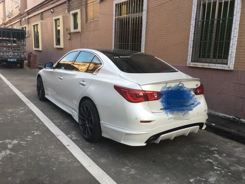 Для Infiniti Q50 спойлер высокого качества ABS Материал заднее крыло грунтовка цвет задний спойлер для Nissan Infiniti Q50 спойлер