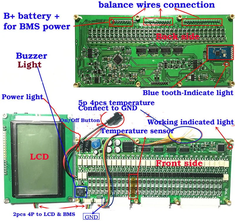 26S смарт-плата lipo литий-полимерная BMS/PCM/PCB плата защиты батареи для 26 пакетов 18650 литий-ионный аккумулятор(ANT BMS