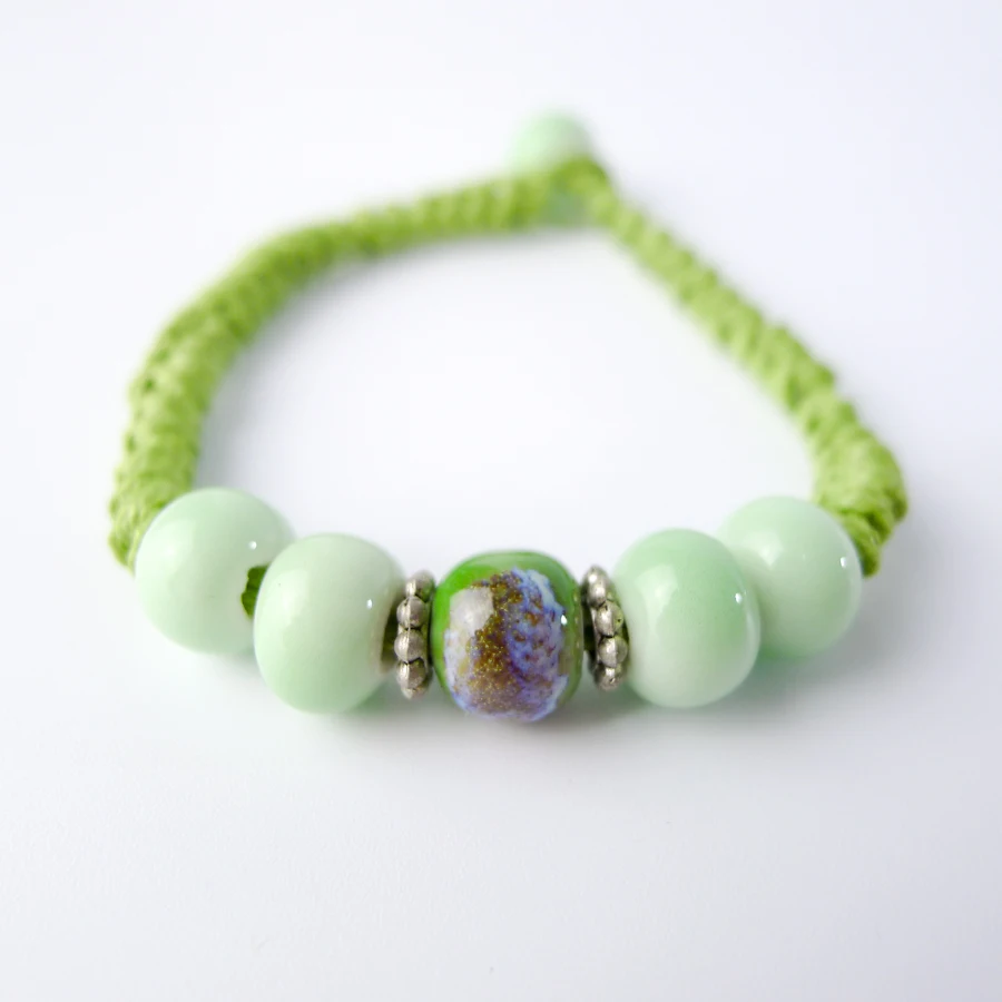 

Богемный керамический браслет ручной работы для женщин, подарочные браслеты # EY404