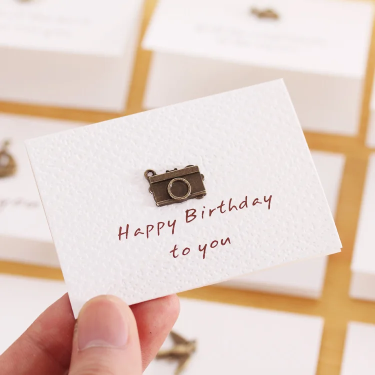 6 шт./лот мини-карта памяти с гравировкой/День рождения/поздравительная