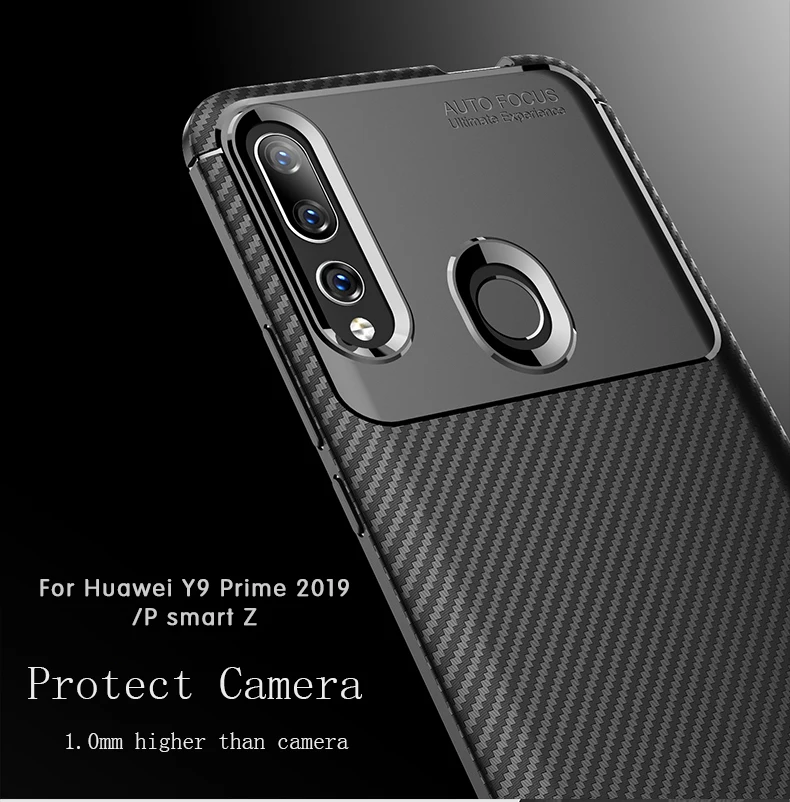 Для huawei P Smart чехол для huawei Y9 Prime Y6 Y5 Y7 P Smart Z Y6 Pro мягкий чехол из углеродного волокна