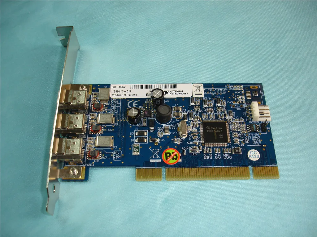Для 90% нового американского подлинного NI PCI 8252 3 портовой 1394 передачи данных DAQ
