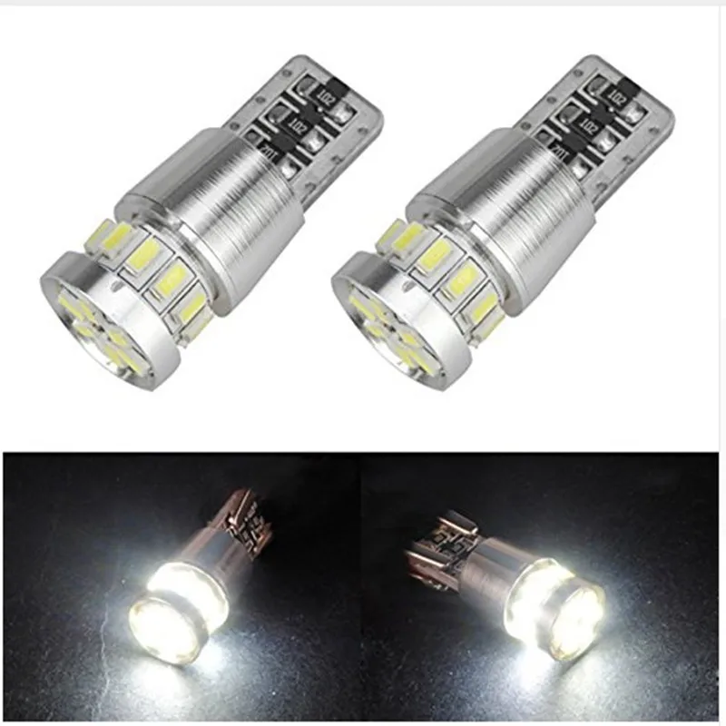 10 шт. w5w LED T10 светодиодный шина Canbus 18SMD 3014 стояночные огни сигнал поворота
