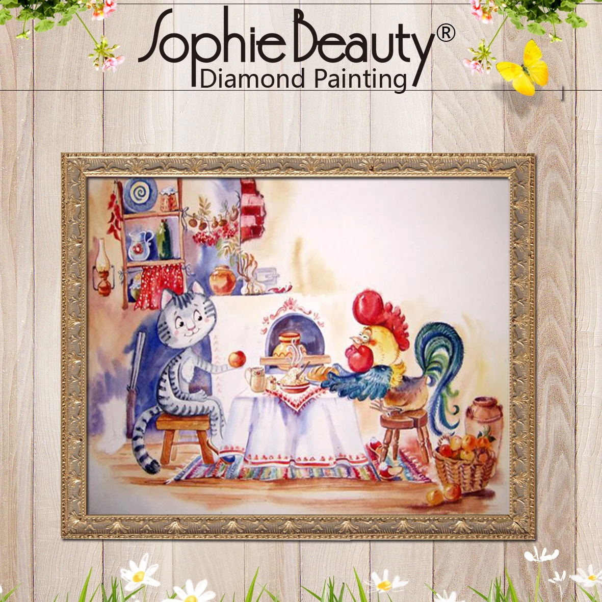 Sophie Beauty Diy круглая Алмазная картина вышивка крестиком бисером на День