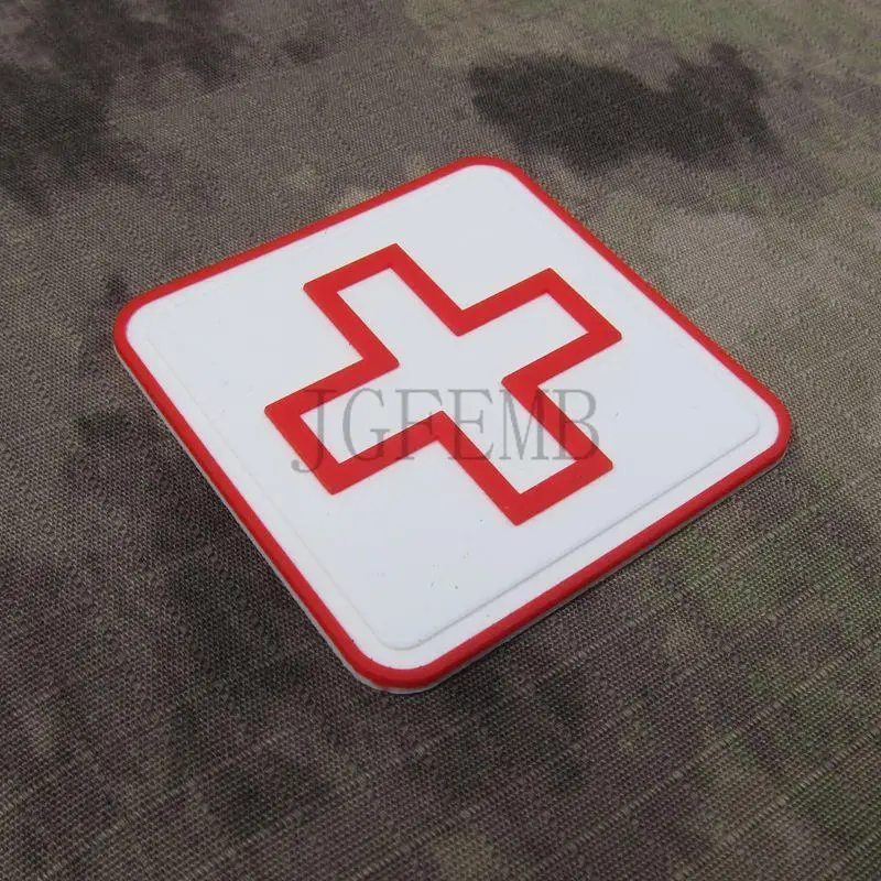 Белый фон красный дизайн красная рамка полый Красный Крест тактические