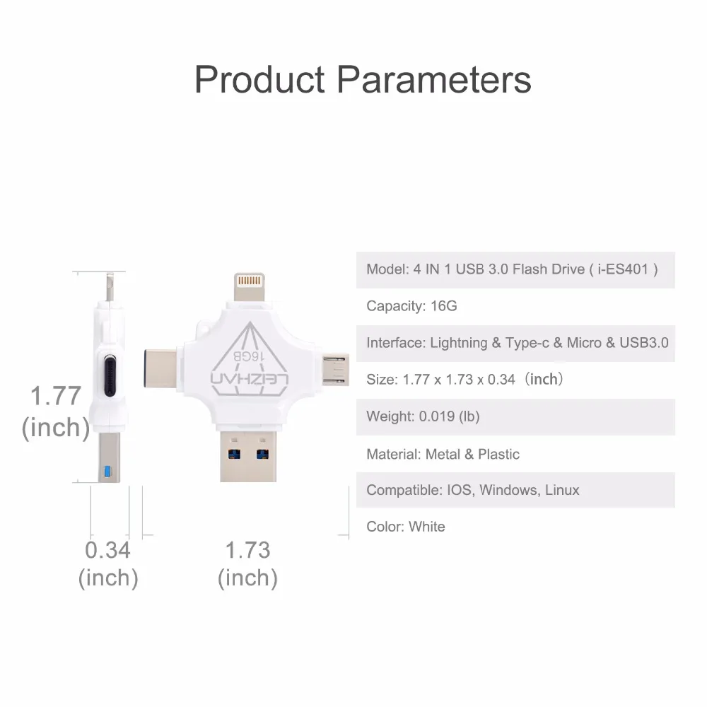 Флэш накопитель для смартфона iphone Lightning 16 ГБ Микро Флешка 32 Гб Huawei Type C флэш 64 USB 3 0