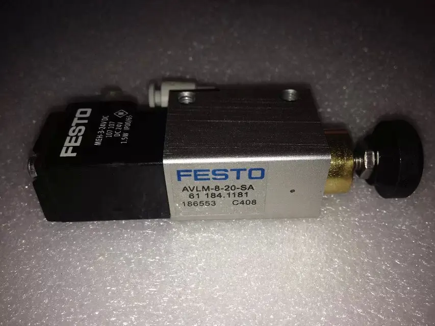 Передний установочный электромагнитный клапан FESTO AVLM-8-20-SA 61.184.1181 для печатного