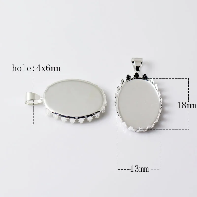 

Beadsnice DIY base metal pendant in jewelry findings new lace unique brass personalized oval beautiful womens pendents ID 32243