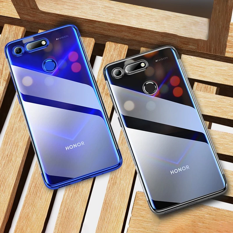 Чехол для телефона Huawei Honor V20 Тонкий силиконовый чехол с прозрачным покрытием vis10