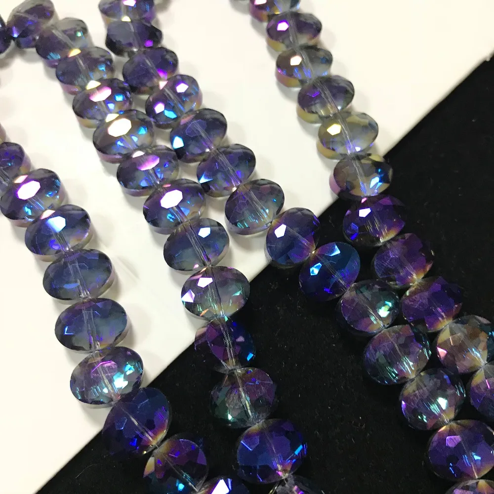 50pcs 9x12mm cattle eye Bicone Austria Crystal beads Charm loose spacer Beads DIY Earrings necklace hadicraft bracelet jewelry | Дом и сад