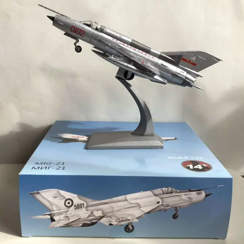 WLTK военная модель 1/72 масштаб PLAAF MiG-21 рыбий боец литой металлический самолет модель игрушки для сбора, подарок, дети