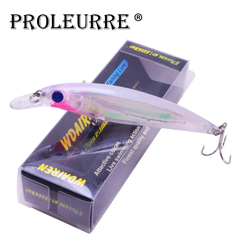 Proleurre 1pcs 110mm 13.5g Boxed Minnow Fishing Lure Hard Bait Fishing Wobbler Pesca Artificial Topwater Pike Fishing Crankbait
