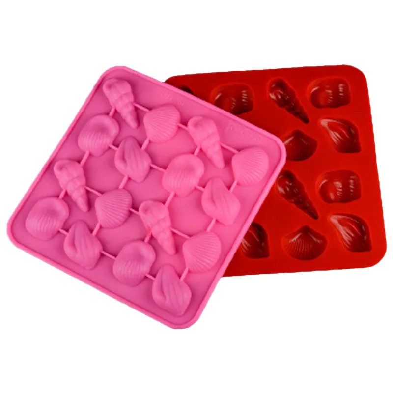 Qookiee DIY торта морской раковины формы силиконовые помады Ice для выпечки отделочных