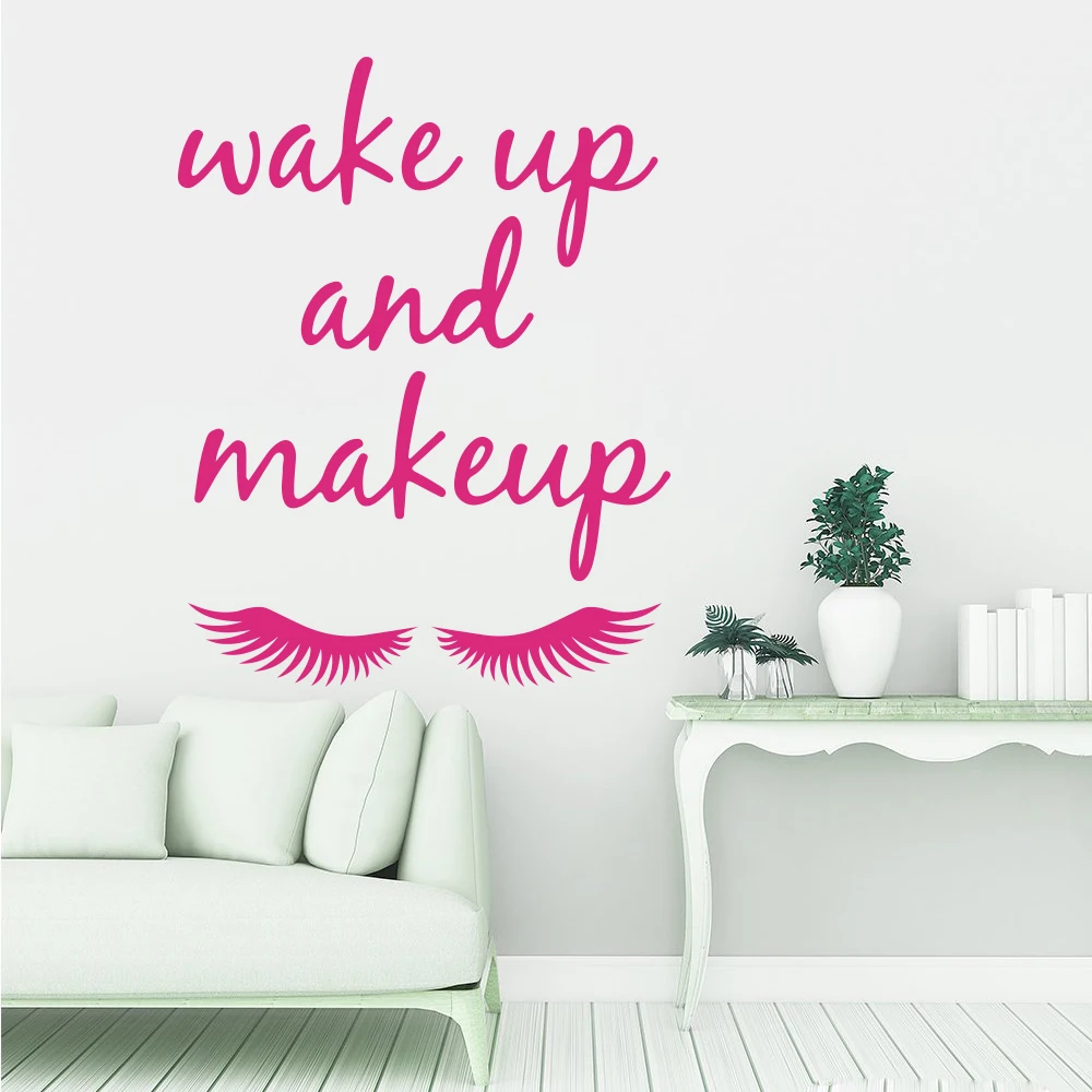 Наклейка на стену с надписью Wake Up | Дом и сад