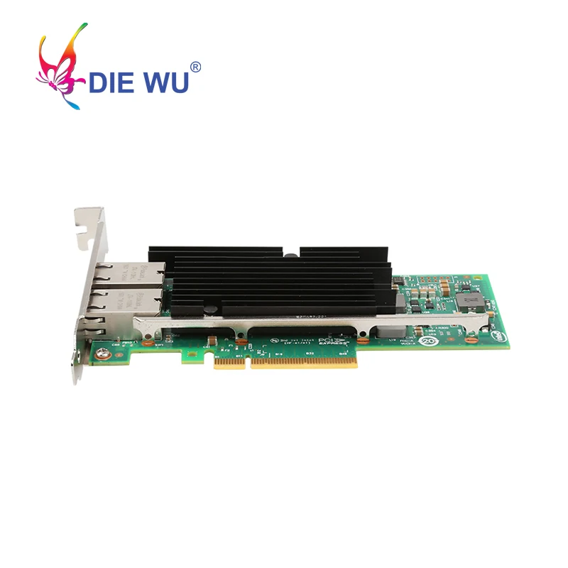 DIEWU 10G сетевая карта Ethernet lan PCI Express сетевой адаптор RJ45 порт для IntelX540 TXA036|Сетевые