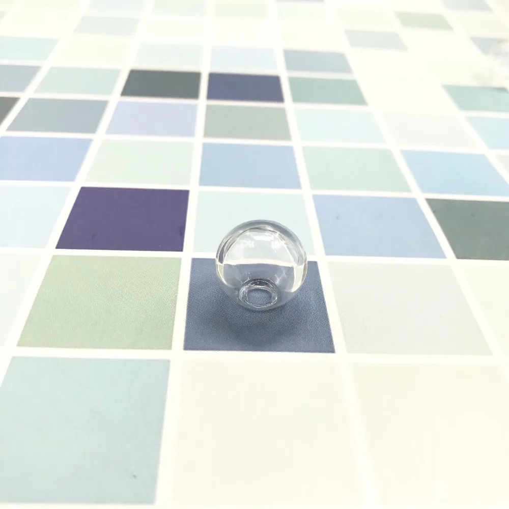 500 шт./лот 16 мм мини лампочка глобус стеклянный пузырьковый круглый шар с