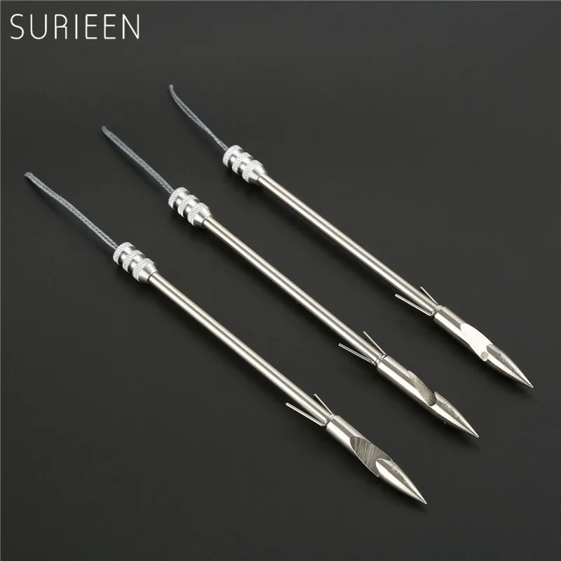 1 шт. Нержавеющая сталь Рыбалка стрелка для Рогатка стрела катапульты головка