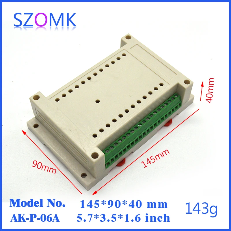 Din-рейка пластиковый корпус электроника Клеммная колодка (1 шт.) 145*90*40 мм