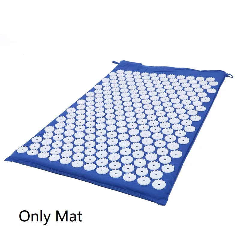 basic mat-blue Акупрессура коврик Mssage Набор ковриков и подушка набор для облегчения боли в спине/шее и расслабления мышц снимает стресс, Sciatic Pain - Цвет: basic mat-blue