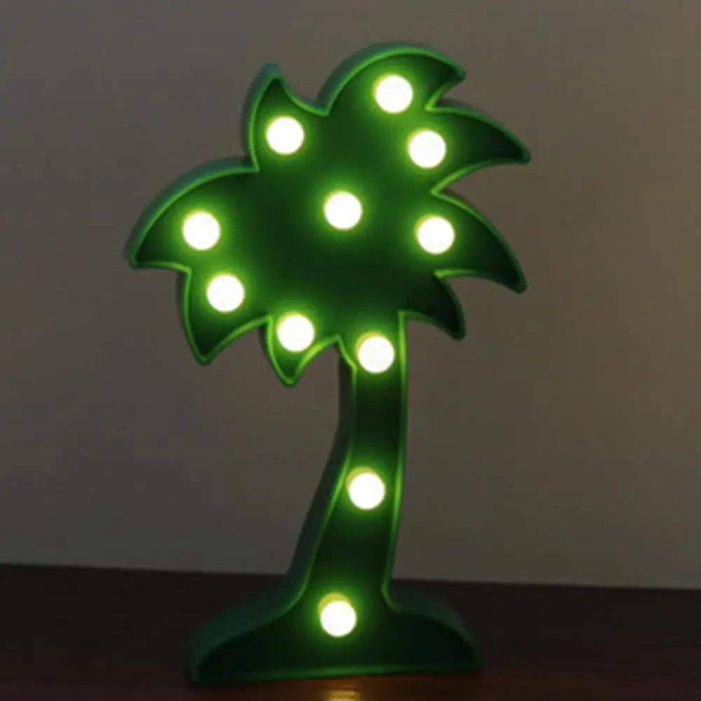 Coconut trees Christmas Home LED Party Decorating Lights Table Lamp Marquee Lamp Flamingo mold Fairy Lamp Party Romantic Decoration - Цвет: Coconut trees