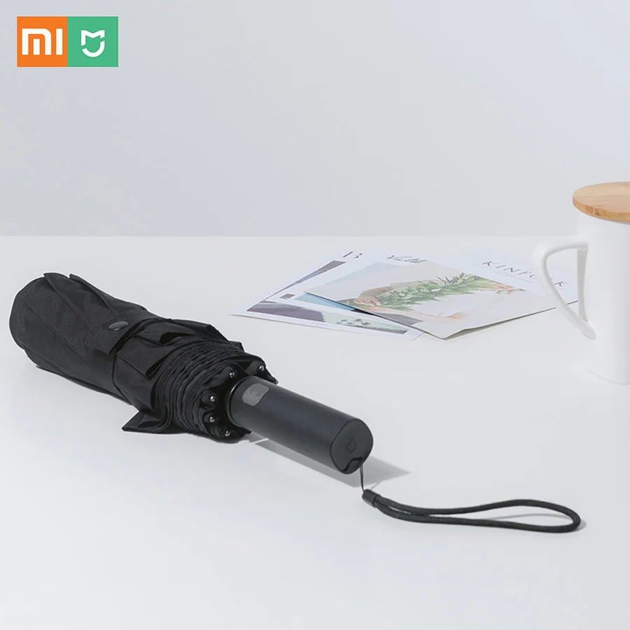 Оригинальный автоматический складной и открытый зонт Xiaomi ветрозащитный