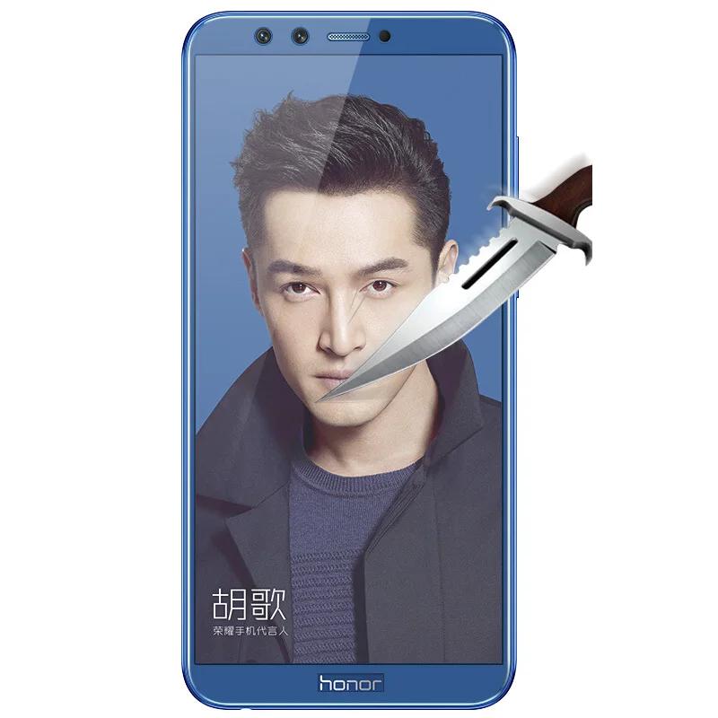 Full Cover Tempered Glass For Huawei Honor 9Lite 9H Toughened Screen Protector Black & White Blue Gray | Мобильные телефоны и