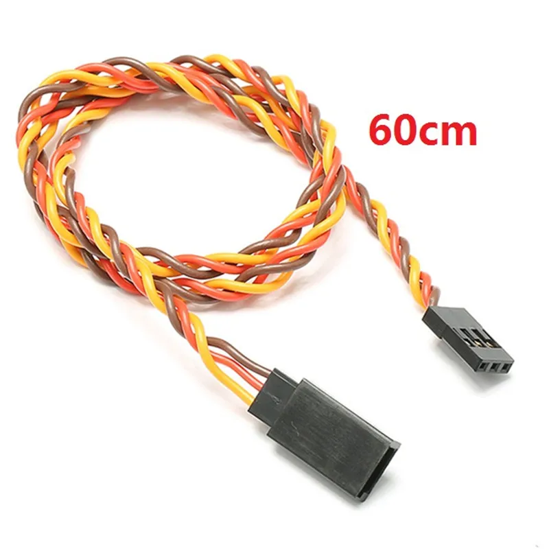 Лидер продаж 10 шт 15/30/45/60 см 22AWG 60 сердечника для Futaba JR анти-помех Servo мм, удлиняющий кабель, для RC вертолет Часть