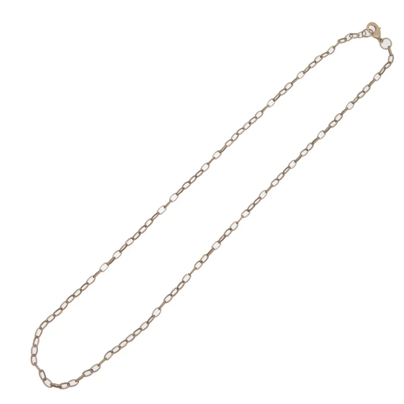 4x6 5 мм Античная бронзовая круглая цепь с застежкой лобстером сделанная из латуни