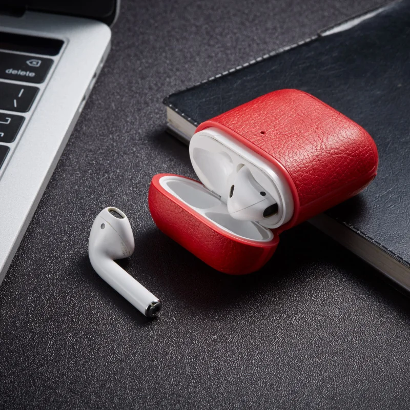 Роскошный чехол для наушников для Apple Airpods, чехол из искусственной кожи, беспроводной Bluetooth чехол для наушников, аксессуары для Airpods с брелком