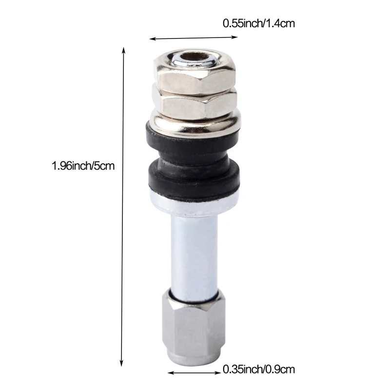 NS Modify 4 шт. TR48E металлический/Хромированный клапан для автомобильных шин высокого