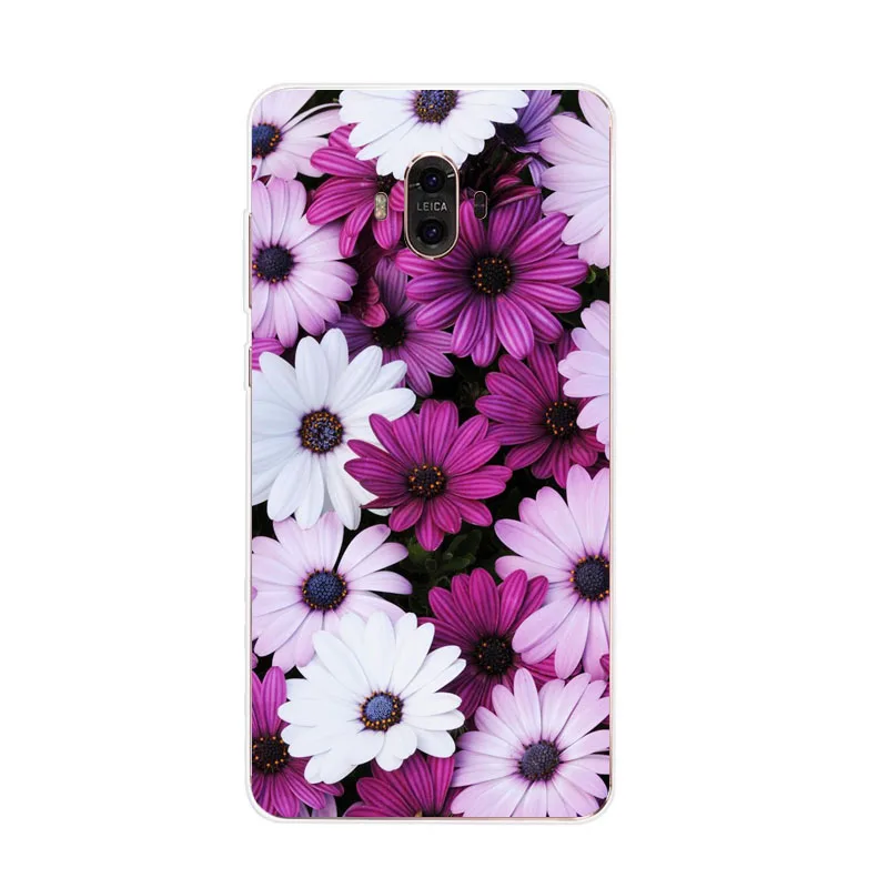 Чехол для huawei mate 10 силиконовый чехол с цветами изображение растительности мягкая