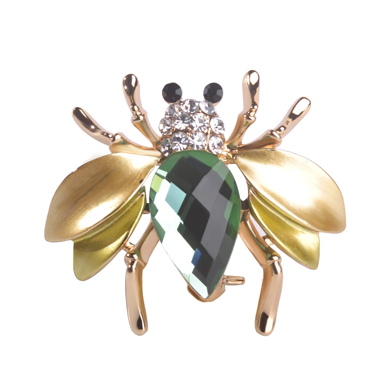 Новинка брошь в виде пчелы корсажа броши с насекомыми для женщин большая зеленая