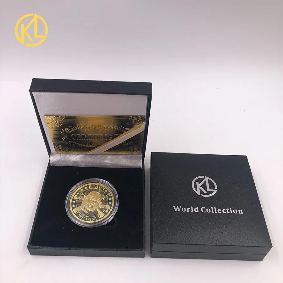 Позолоченная монета CO018 1 шт. для подарка и сувенира | Дом сад