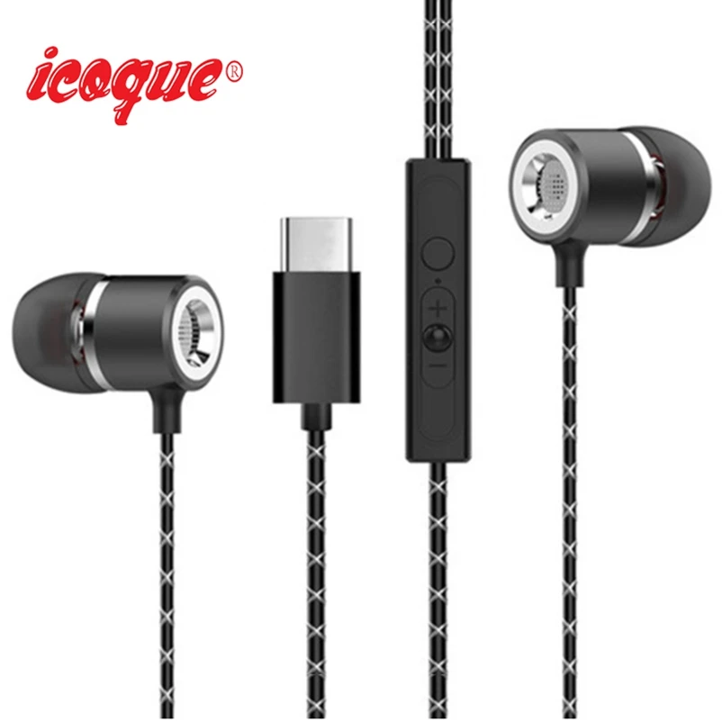 Стереонаушники Icoque для Usb Leeco наушники типа c с микрофоном C Letv LeEco Le 2 Pro Max