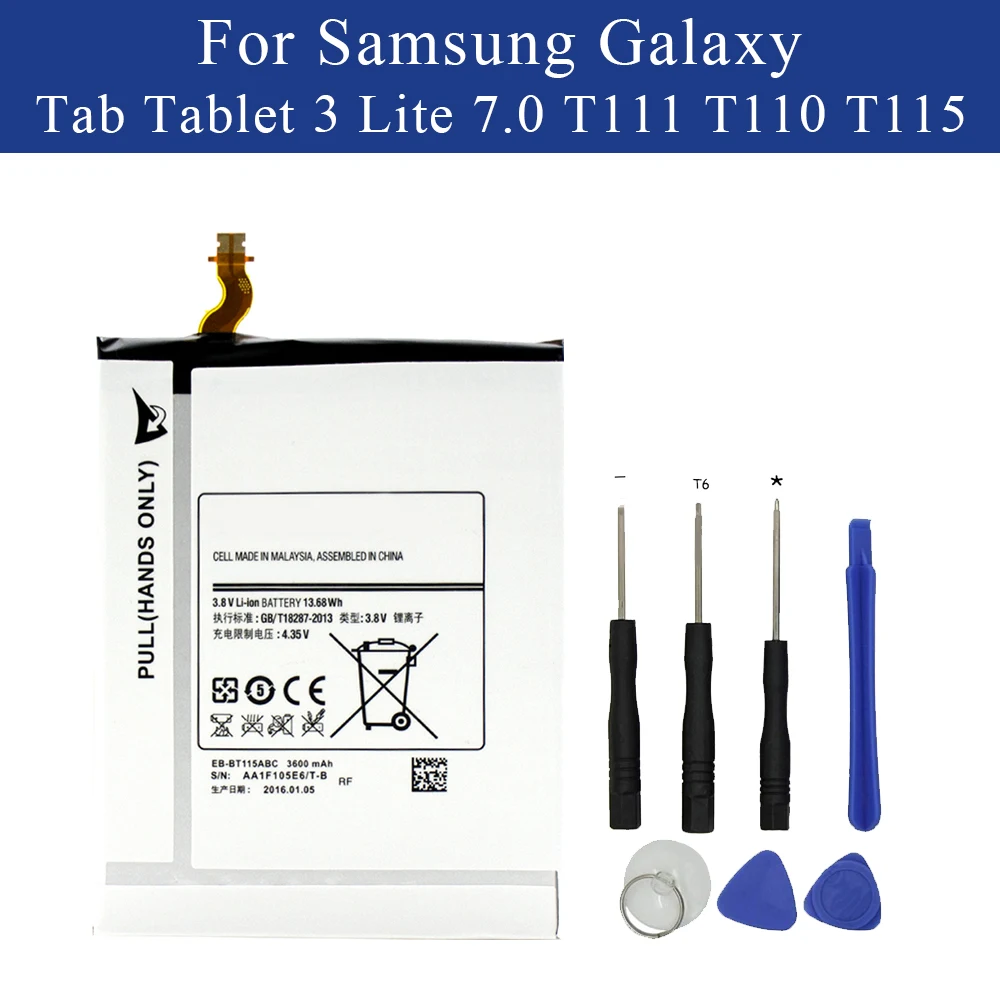 Новый Батарея для Samsung Galaxy Tab 3 Lite 7 0 SM T111 T110 T115 EB BT115ABC BT115ABE BT111ABE|Аккумуляторы