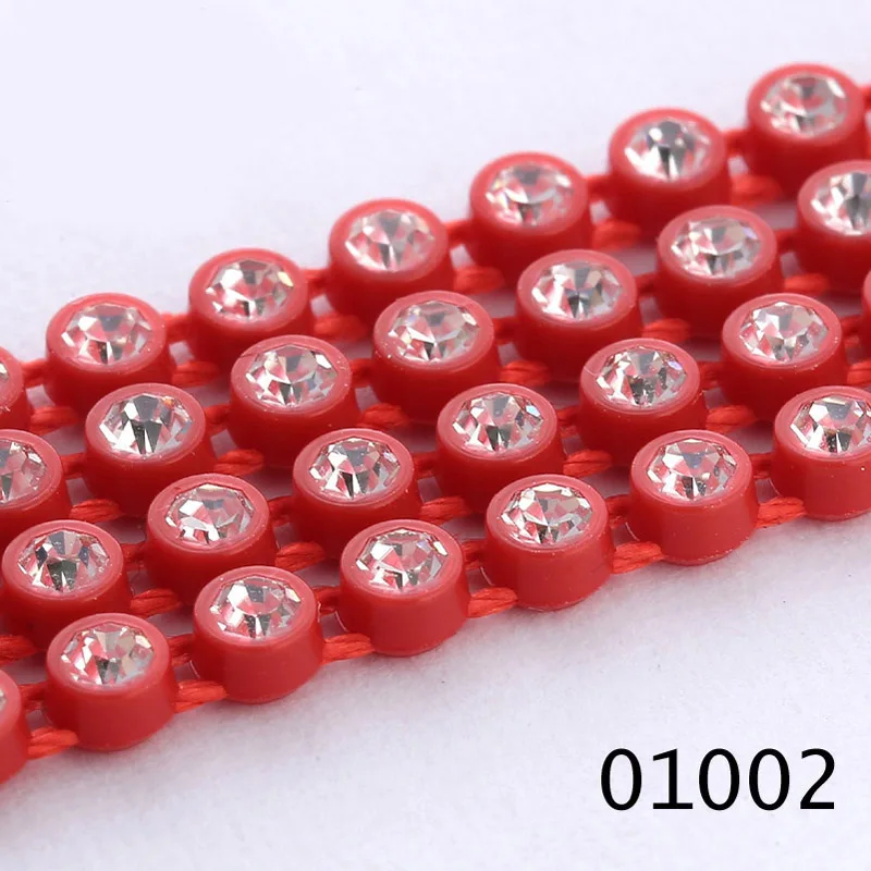 SS8 Plastic Crystal Rhinestone Banding Jewellery Making Accessories 10Yards/lot Trim AM TAIDIAN|making accessories|jewellery making