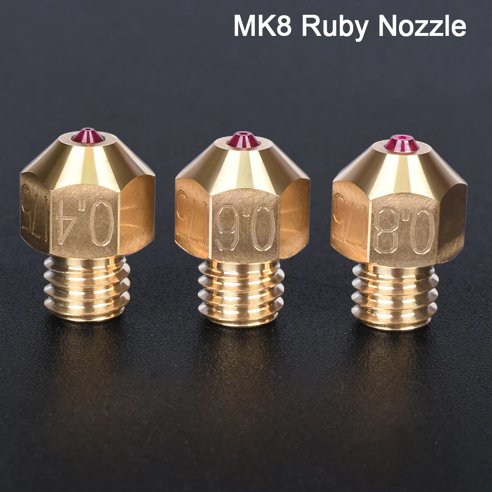 Высококачественная латунная насадка Mk8 красный распылитель 1 75 мм для PETG ABS SKR V1.3
