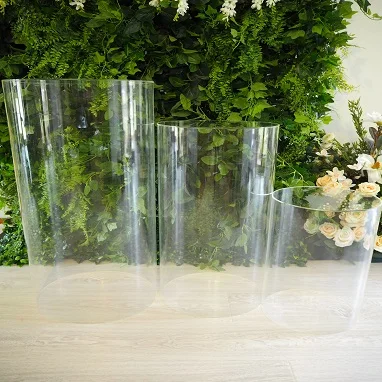 Акриловый розовый золотой белый прозрачный Круглый плинтус поддержка настроить