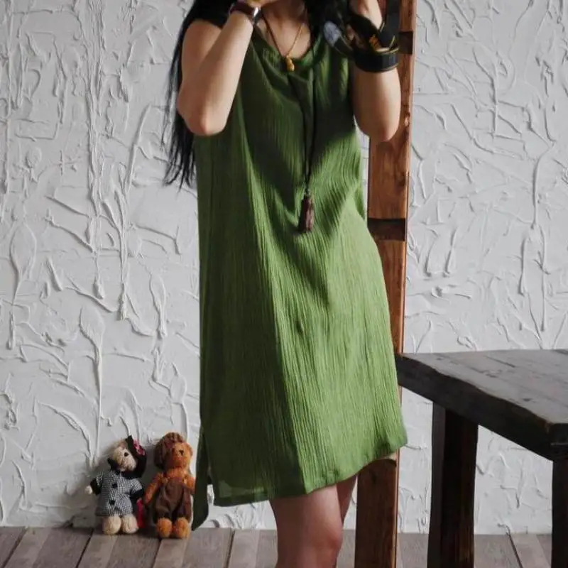 Летние платья размера плюс 2020 короткое однотонное женское асимметричное платье