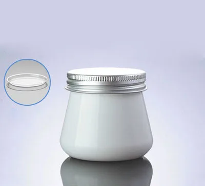 New 80G white PET wide mouth pot ,unique 80g empty plastic packaging cans,plastic 80g cosmetic packaging and jars wholesale