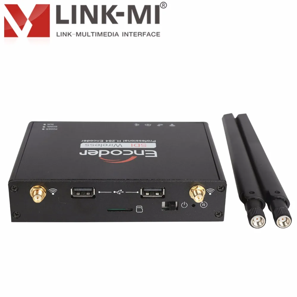 LINK MI ECG1 HD/3G SDI WIFI H.264 видеокодер Ethernet и внешний USB 4G LTE Dongle 2 4G/5 8G Двухдиапазонная Micro SD