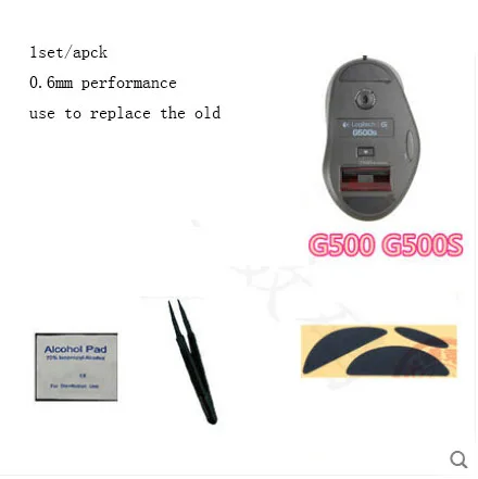 

1 _ оригинальная подставка для мыши Hotline Games для Logitech G500 G500S, уровень производительности 0,6 мм, коврик для мыши, мышь glide