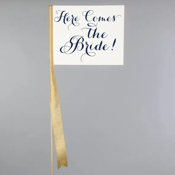 Набор из 2 индивидуальных свадебных знаков флагов баннеров любой фраза внутри