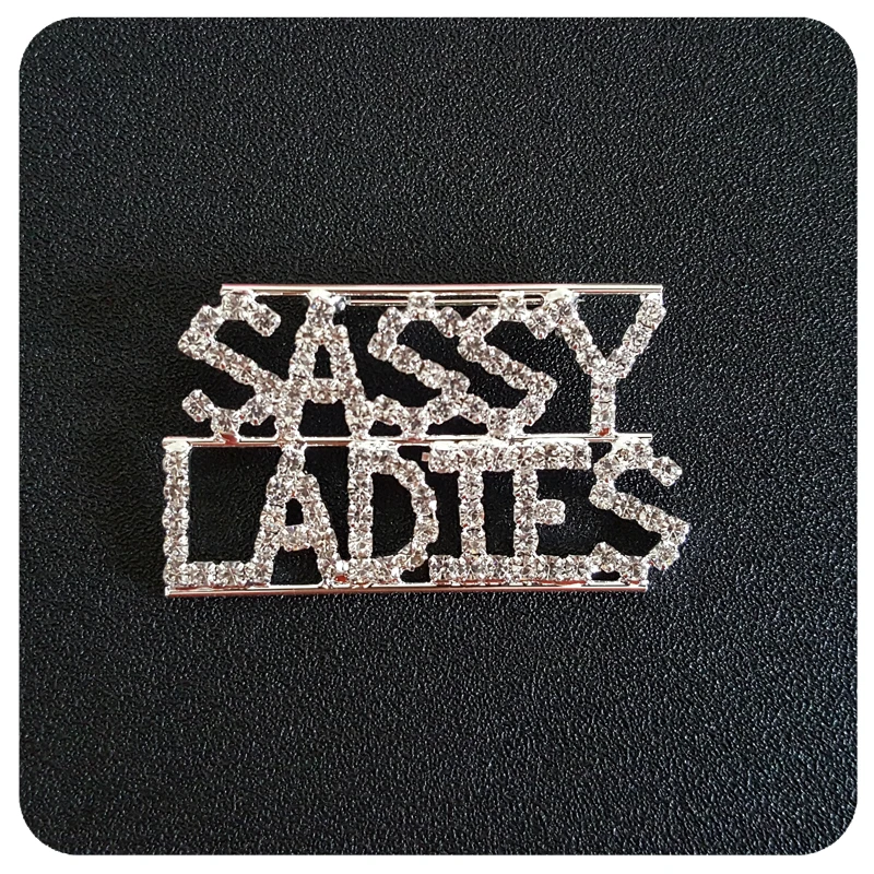 Роскошная хрустальная брошь ручной работы подарок SASSY LADIES булавка для лацкана с